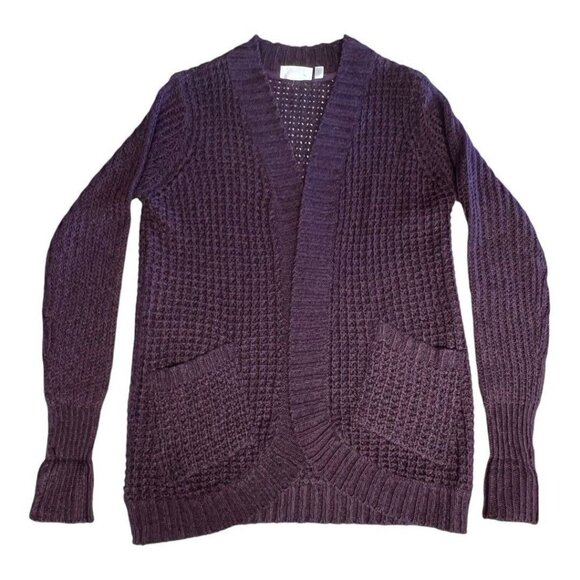 RD Style Montoya Open Knit Cardigan Sweater~Size XS~Deep Purple Stitch Fix L7 07 - Picture 7 of 11